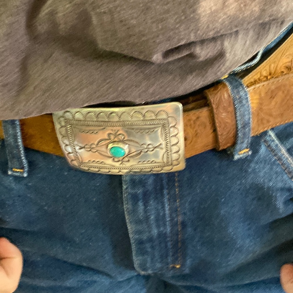 Leather belt